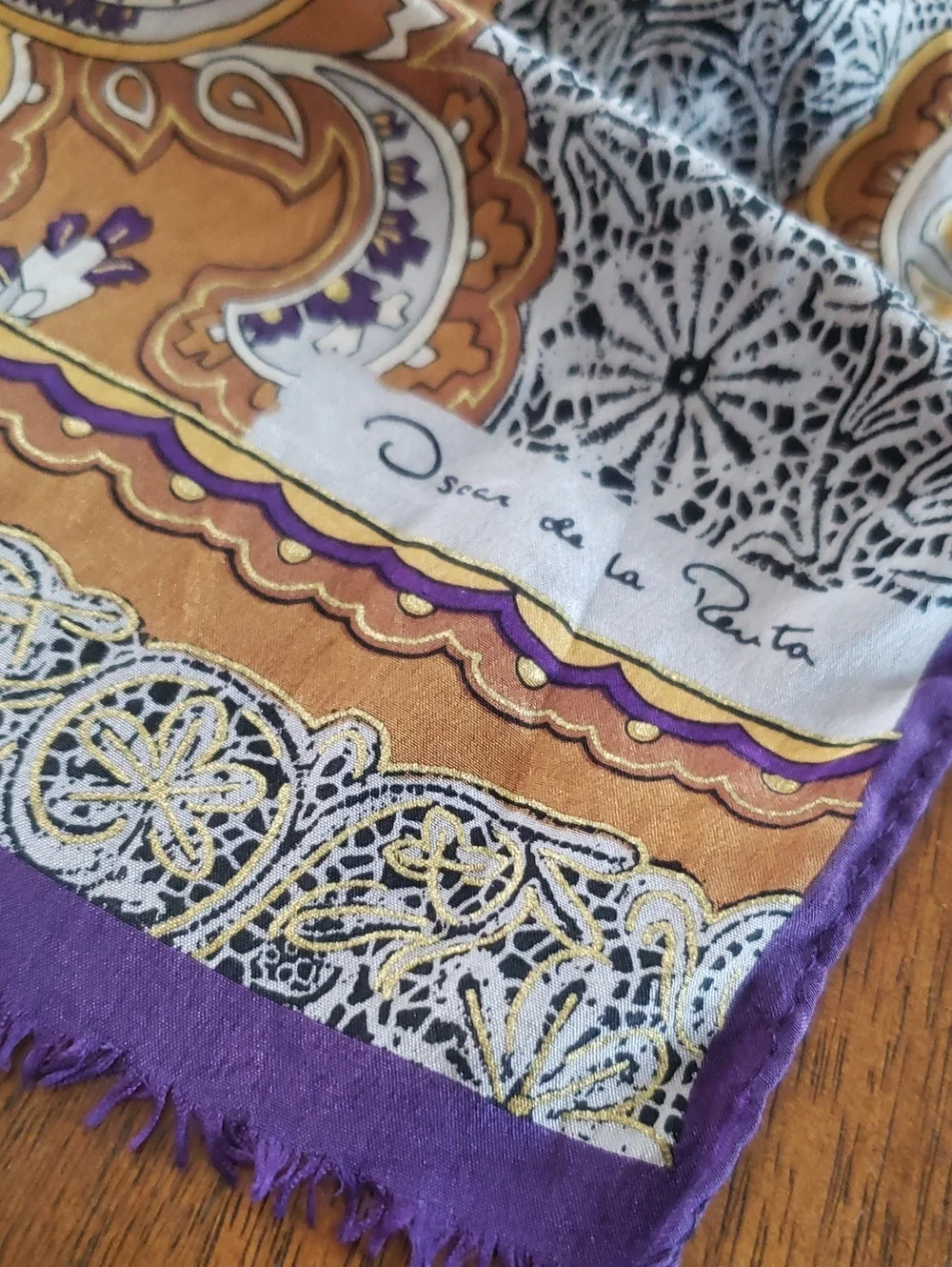 Oscar de la Renta Silk Oblong Scarf